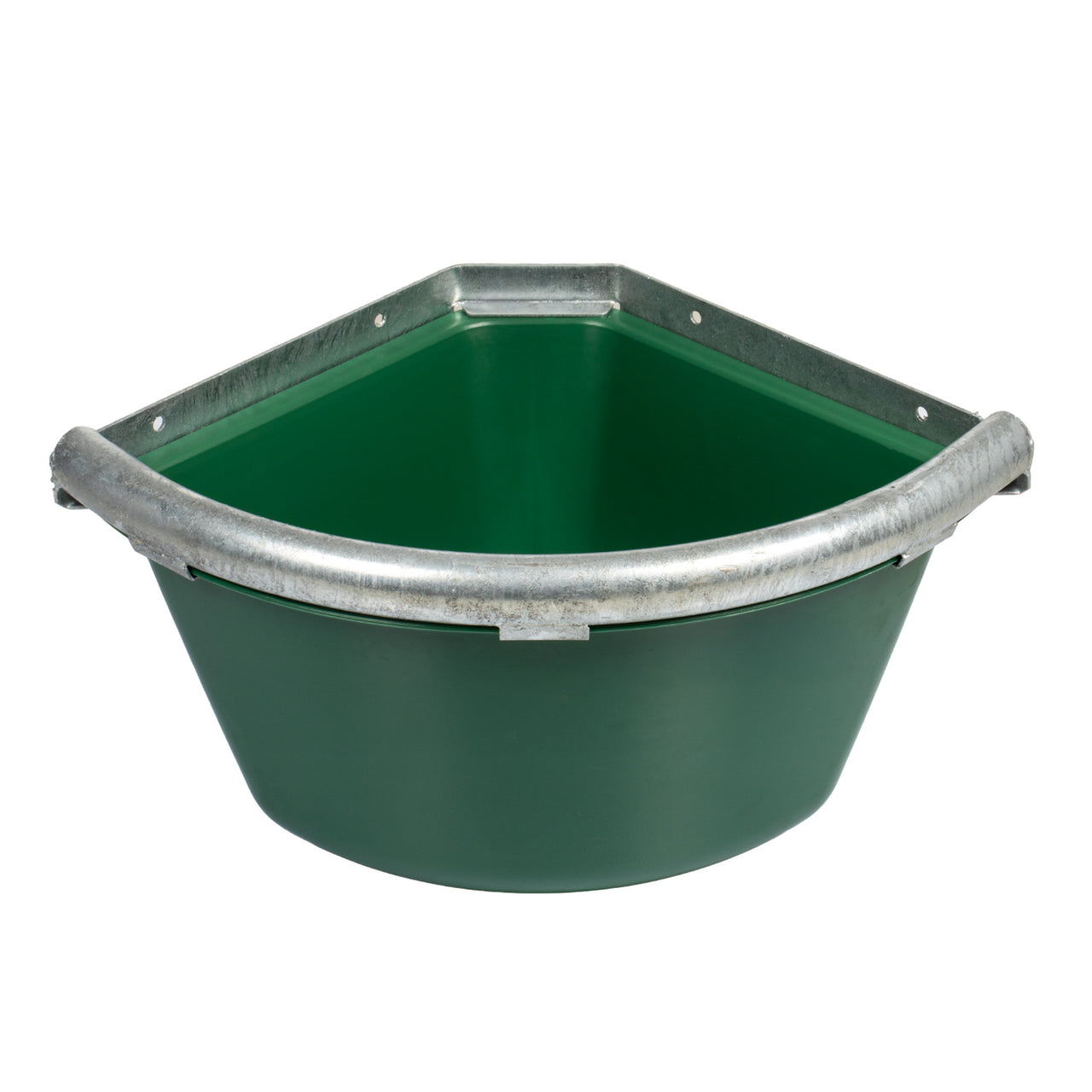 MANGIATOIA ANGOLARE CON BORDO IN FERRO | Attrezzi Scuderia | Mangiatoie Utilitarie | Umbria Equitazione