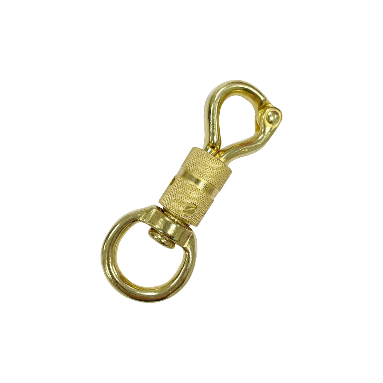 MOSCHETTONE GHIERA GIREVOLE OTTONE | Attrezzature varie | Moschettoni | Umbria Equitazione