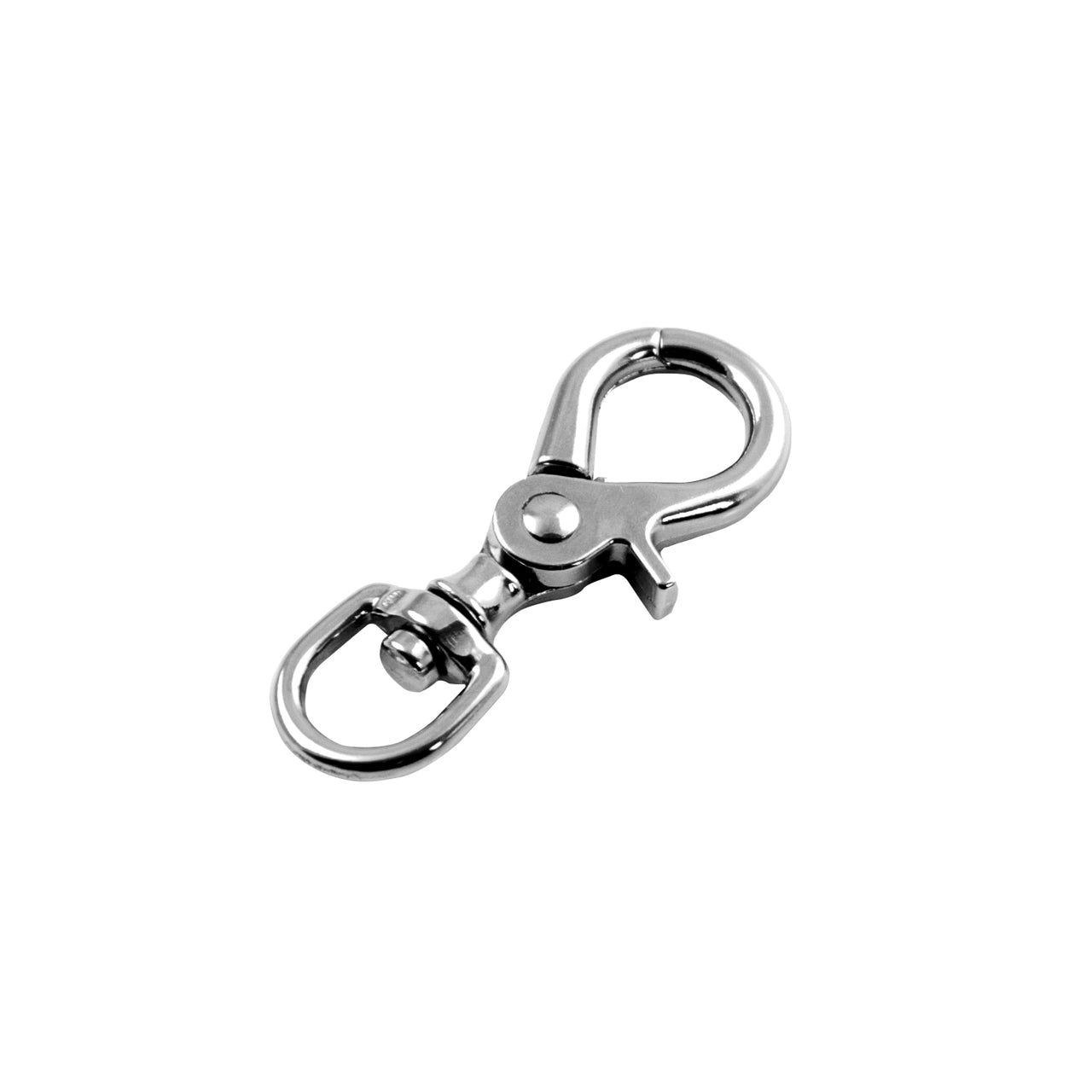 MOSCHETTONE LUNGHINA GRANDE INOX CON CAMERETTA TONDA | Cavezze e Lunghini | Cavezze e Lunghini | Umbria Equitazione