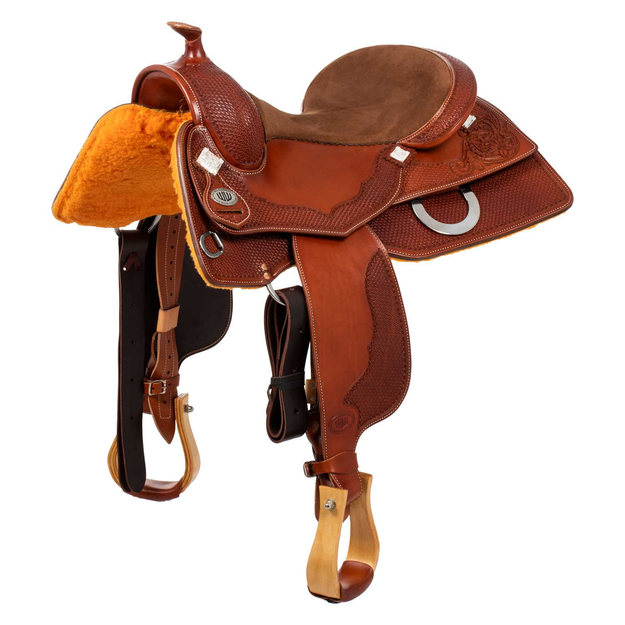 Selle Westwood Classic reining gonna quadra cognac flower#16 wave basket | Selle e Accessori | Selle da Reining | Westwood